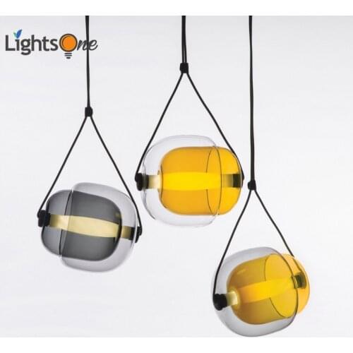 Modern minimalist Nordic bar pendant light restaurant bedroom bedside lamp single head personality pendant lamp