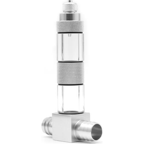 U-Tubes Curve External refining device Aluminum Alloy 12/16mm Aquarium Tank CO2 Bubble Counter Check Valve-Regulator Diffuser