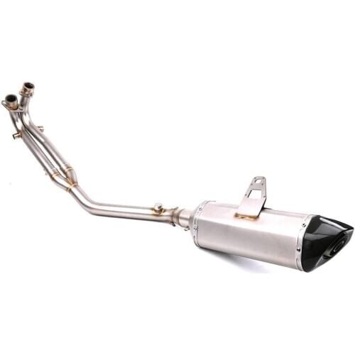 Carbon Full Exhaust Header link Pipe Muffler w/ DB Killer Sliencer For Yamaha Tmax530 Tmax T-MAX 530 DX SX 2013 2014 2015 2016