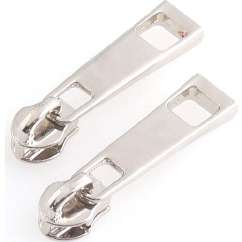 Zip Slider Zipper Puller Zipper Repair Kit Gauge #3 Purse Bags Clothing Shoes Craft Projects for Zipper Pouch 6 PCS