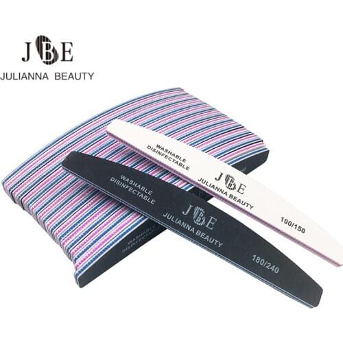 25pcs/lot 100/150 180/240 Mix Size Professional Nail File Lime Art Tips Manicure Diamond Nagelvijl Unha Tools Sanding Polish