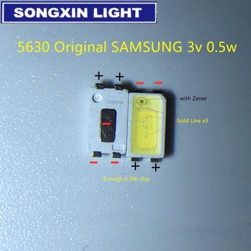 500pcs FOR SAMSUNG LED Backlight 0.5W 3v 5630 Cool white LCD Backlight for TV TV Application SPBWH1532S1ZVC1BIB