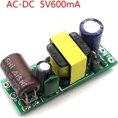 AC-DC 5V600mA 3W Precision Buck Converter AC 220v To 5v DC Step Down Transformer power supply module