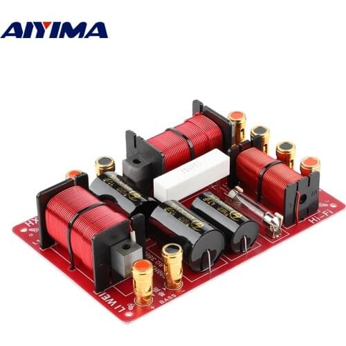 AIYIMA 380W 3 Way Audio Speaker Crossover Treble Midrange Bass Independent Filter HIFI Stage Professinal Frequency Divider