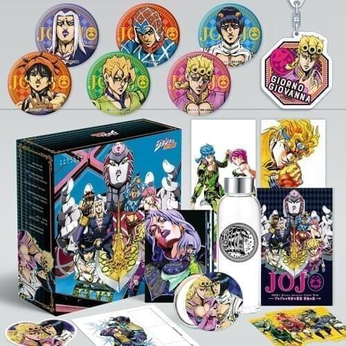 Anime JoJos Bizarre Adventure Gift Box Giorno Giovanna Postcard, Bookmark and Poster Anime Around