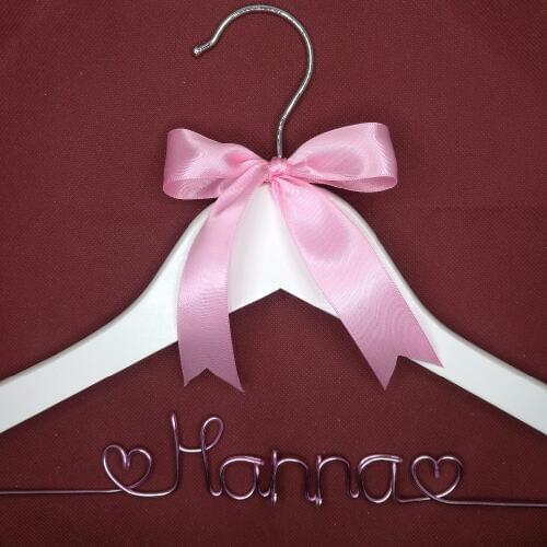 Free shipping pearl Personalized Wedding Hanger, bridesmaid gifts, name hanger, brides hanger with pearls