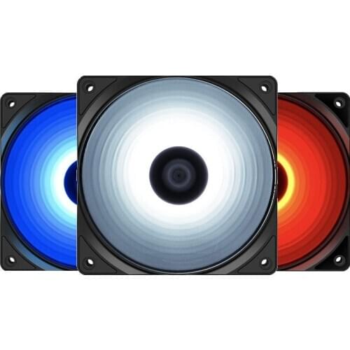 Deepcool RF120 120mm silent chassis cooling fan, small 3Pin+large 4Pin dual interface