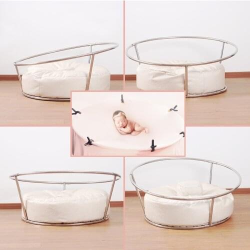 Fantasyland Props Traveler Bean Bag Posing Frame Newborn Photography Props Background Frame Bebe Poser Baby Bean Bag Tool Photo