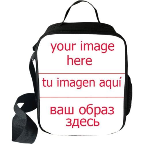 Customize your name image Students School Food Bag Boys Girls Lunch bag Wild donkey Bag Women Men Lunch Box Best Gift