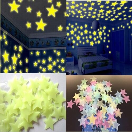 Creative Luminous effect Lunar eclipse decor wall sticker for living room kids bedroom 3D wall decor decal decor murals