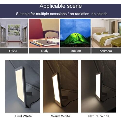 DC12V 15W 84 LEDs Natural Light Therapy LampSAD phototherapy lamp happy light SAD three-color temperature stepless dimming LED