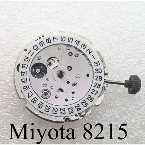 Miyota 8215 21 jewels automatic mechanical date movement mens watch movements