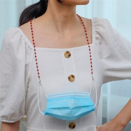 Fashion Bead Eyeglass Chain Crystal Beaded Glasses Strap Lanyard Holder For Sunglass Women Girl