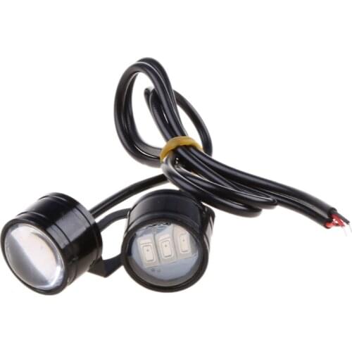 Motorcycle Rearview Mirror Eagle Eye Flash Strobe 3LED Signal Light Spotlight Q9QD