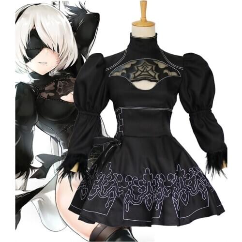 New Game Nier Automata Cosplay Costume YoRHa 2B Sexy Outfit Fancy Dress Halloween Costumes for Women S-XXL