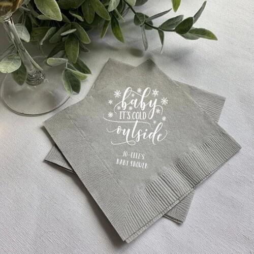 Personalized birthday party wedding Napkins Baby Shower,Engagement Party, Custom Bar , Wedding Napkins,Customized names and date