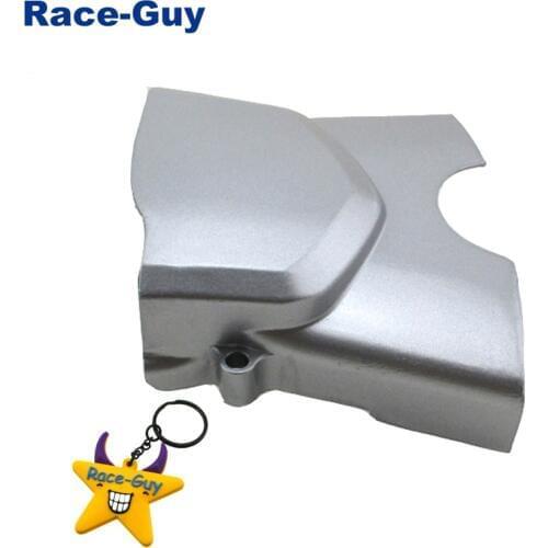 Silver Left Engine Sprocket Cover For 50cc 70cc 90cc 110cc 125cc Dirt Pit Bike ATV Quad Go Kart