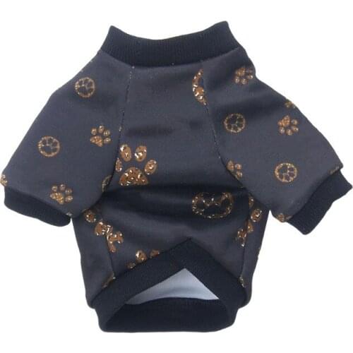 Cute Dog Clothes for Small Medium Dogs Paws Print Dog Hoodie French Bulldog Coat Autumn Designer Dog Costumes A178