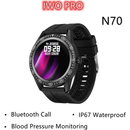 IWO PRO Smart Watch N70 Round Screen Bluetooth Call IP67 Waterproof Smartwatch Fitness Tracker PK HUAWEI Watch