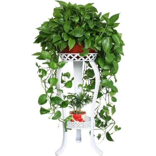 European flower rack wrought iron multi-layer indoor floor-standing green flower shelf living room storage balcony meat home