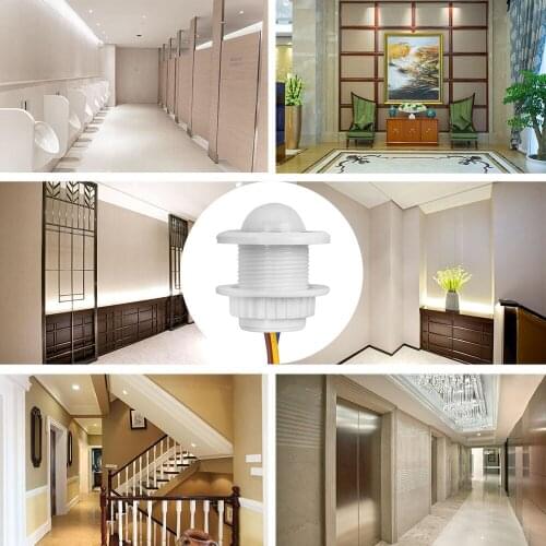 LED PIR Human Body Infrared Detector Adjustable Time Delay Switch for Outdoor Indoor Lighting Sensor Detector