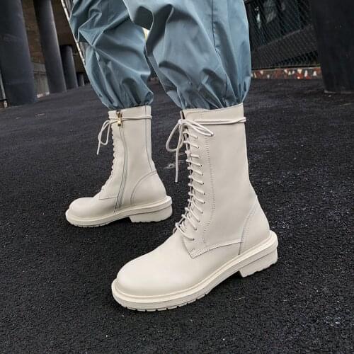 Women Shoes Women Boots Winter Block Ankle Boots for Women Zapatos De Mujer Womens Platform Heels Chunky Boots Platform Boots