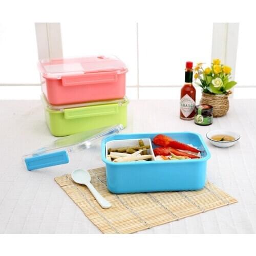 1PC Microwave Bento Lunch Box Ecofriendly Outdoor Portable Microwave Lunch Box Food Containers 900ml OK 0340