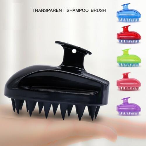 1pc Comfortable Silicone Shampoo Scalp Massage Brush Hair Washing Comb Body Bath Spa Slimming Massage Brush Personel Health