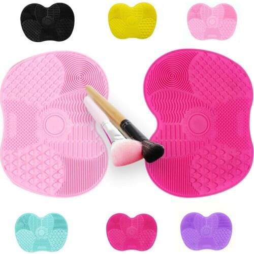 2021 Fashion Silicone Makeup Brush Cleaner Pad Foundation Makeup Brush Scrubber Board Make Up Washing Brush Cleaning Mat Tools