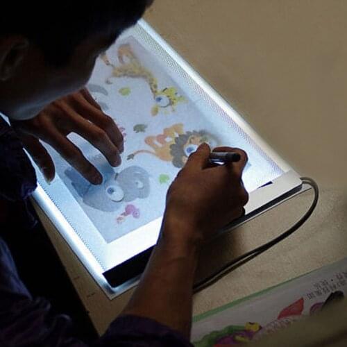 Besegad USB Powered Art Graphic Writing Tablet Stencil Animation Tracing A4 LED Light Box Display Board Lightbox Drawing Pad