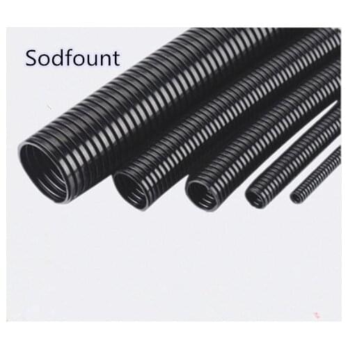Free shipping 5M Corrugated tube 15mm auto car corrugated tube pipe insulation wire harness casing corrugated casing