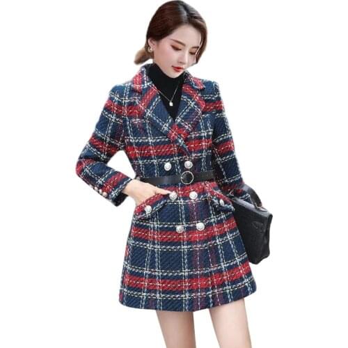 CAN XIN LCY Women's Tweed Coats