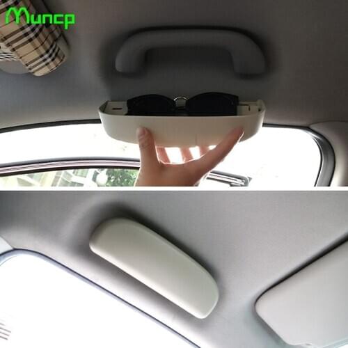 Muncp Car Sunglasses Case Holder Glasses Box Storage For Kia Rio K2 K3 K5 K4 Cerato,Soul,Forte,Sportage R,SORENTO,Mohave,OPTIMA