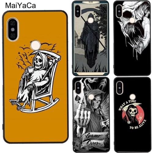 Grim Reaper Skull Skeleton For Redmi Note 9 Pro 8 8T 9S 9C 9A For Mi Note 10 Lite Mi 9T Pro A3 Case For POCO X3 NFC