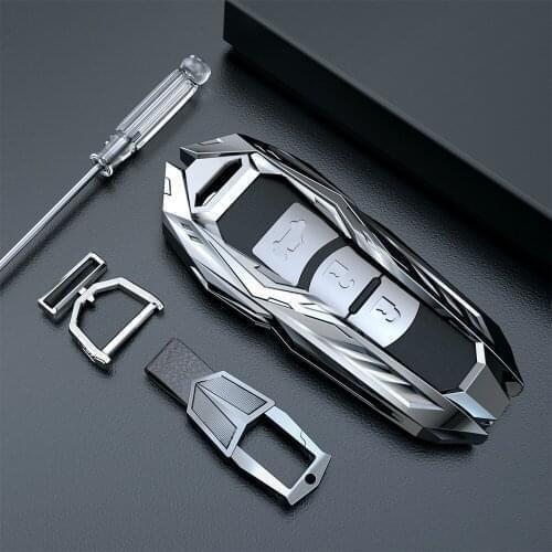 Zinc Alloy Car Remote Key Case Cover For Mazda 3 BL 2010-2013 MK2 Mazda 2 Demio 2007~2014 DE 2/3 Buttons Key Car Accessories