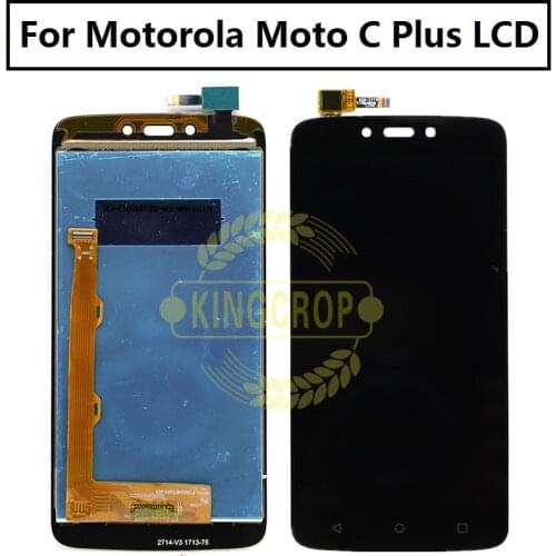 Black Gold LCD Display For Motorola Moto C Plus XT1723 LCD With Touch Screen Digitizer Assembly Free Shipping