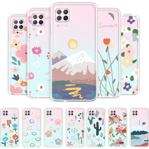 For Huawei P40 Lite 4G Case Clear Phone Cover For Huawei Nova 6 SE Transparent Protective Case For Huawei Nova 7i Soft TPU Coque