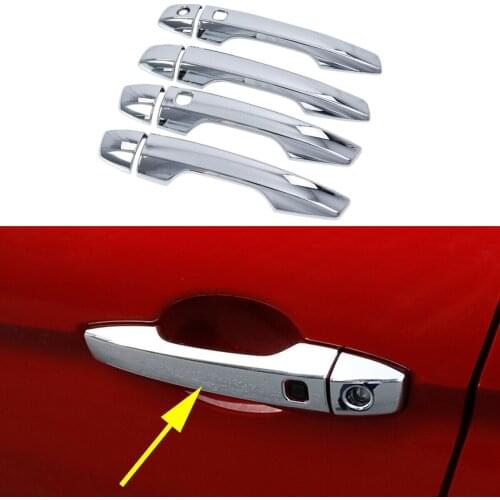 Chrome Protector Accessories Fit For Mitsubishi Eclipse Cross 2018 2019 2020 Exterior Door Handle Moulding Cover Trim