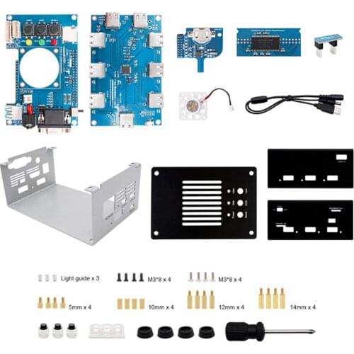 IO HUB RTC 32mb /128mb ordinary fan DIY metal shell Set for Terasic DE10-Nano for Mister FPGA Accessories