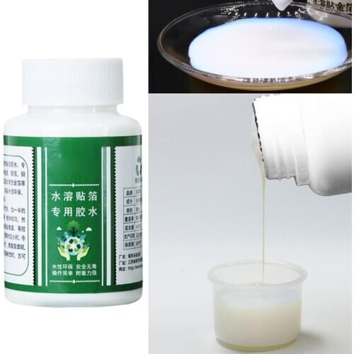 100g Gilding Glue Gold Leaf Foil Water-based Glue for Metal Foil Sheets Arts 24BB