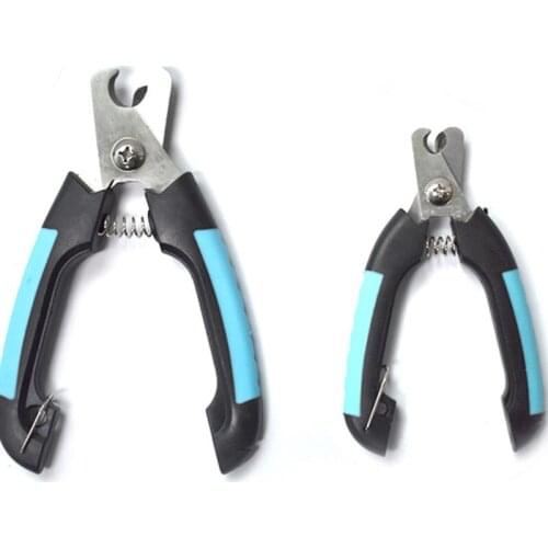 Pet Dog Nail Clipper Stainless Steel Clipper Cat Nail Scissors Pet Cats Hygiene Tools With Lock Size S m