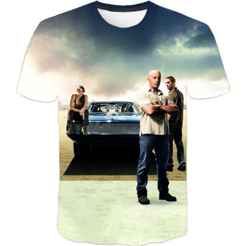 Summer Fast & Furious 3D T Shirt Short Sleeve Men Women Children Fashion Streetwear Boy Girl Kids Printed T-shirt Cool Tops Tee