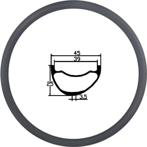 LIENGU AM DH 29er 45mm Asymmetric MTB Tubeless Hookless Carbon Rim 25mm Depth All mountain Bicycle wheel 24H 28H 32H 36H