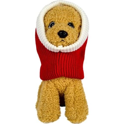 Pet Cat Dog Hat Red Scarf Christmas Holiday Costume Small Animals Clothes Set Pet Christmas antler headband