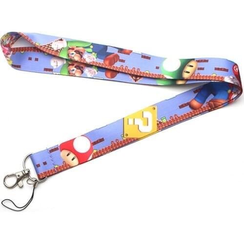 2020 New Design 1 Piece Top Quality Anime Mobile Phone Neck Lanyard Cartoon Keychains Lanyard ID Card Badge Holder Keycord