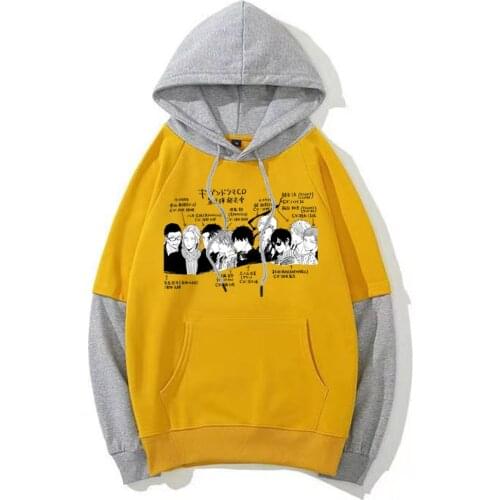 GIVEN Anime Print Hoodies Sweatshirts Sato Mafuyu Uenoyama Ritsuka Friend Clothes Fashion Stitching Fake Two-piece Hooded Autum