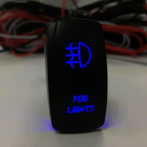 Waterproof On/Off Rocker Switch Car Boat SPST Marine with Blue LED