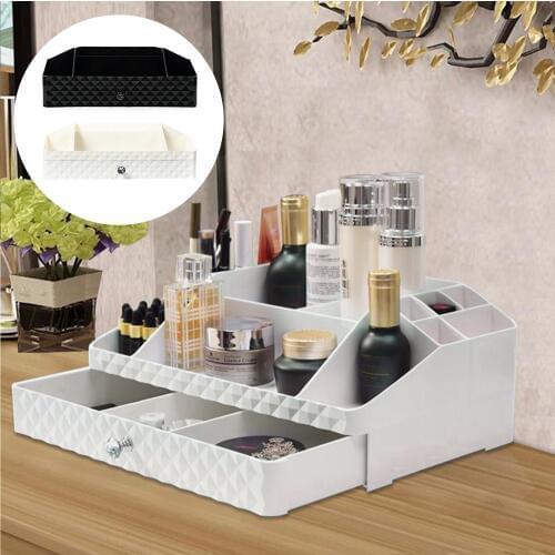 Multi Compartments Makeup Cosmetic Drawer Home Office School Brushes Lotion Lipsticks Jewelry Make Up Storage Organizer Drawer