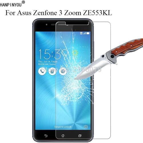 New 9H 2.5D Tempered Glass Screen Protector For Asus Zenfone 3 Zoom ZE553KL 5.5" Protective Film + Clean Tools