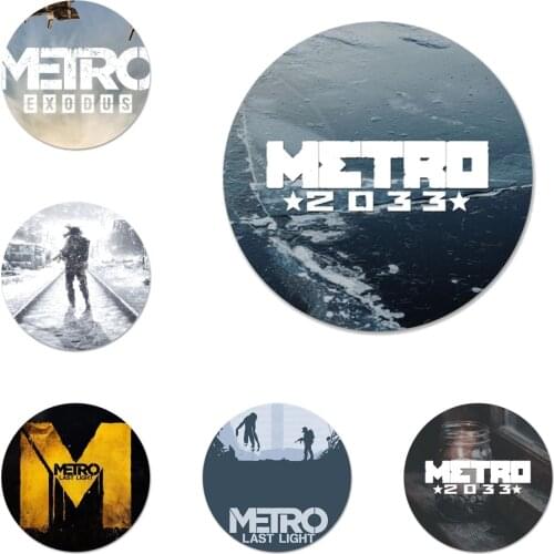 58mm Metro 2033 logo Icons Pins Badge Decoration Brooches Metal Badges For Clothes Backpack Decoration